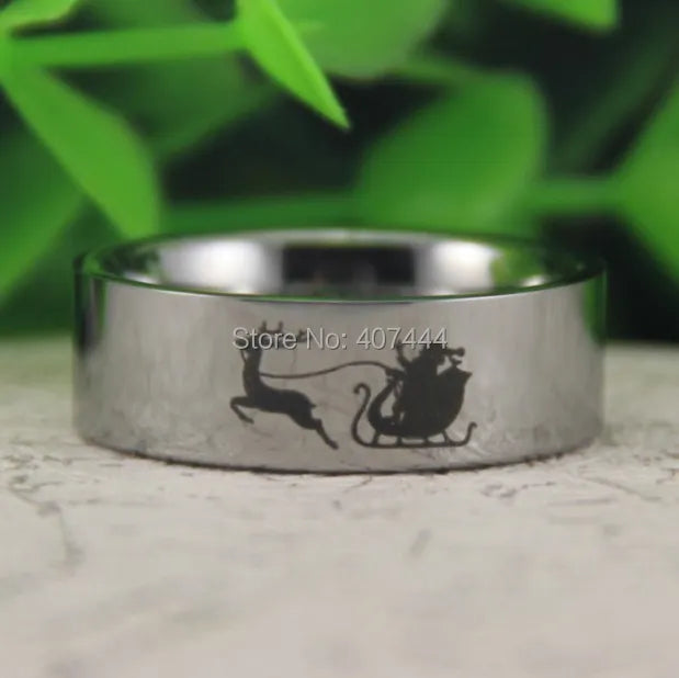 Silver deer ring, reindeer, nature ring, unisex sale ring, mens wedding band, unique wedding