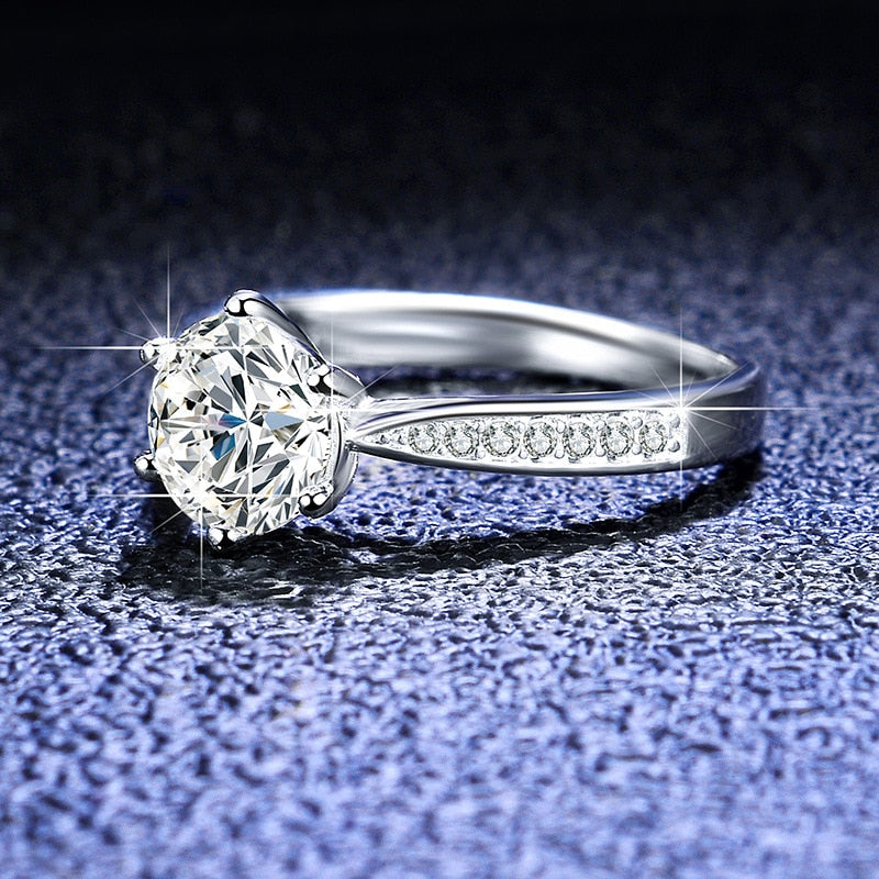 925 Sterling Silver fashion Moissanite