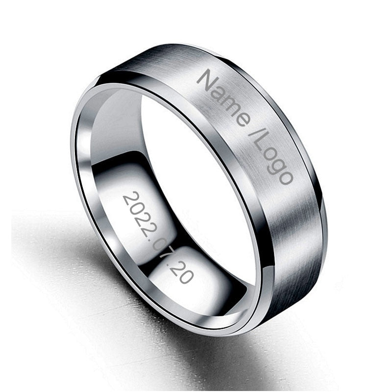 Titanium ring engraving deals near me