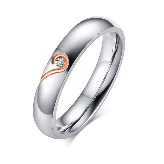 silver/gold/rose gold Personalized Heart Promise Couple Ring by Luxury  Brings at Rs 450/piece in Jaipur