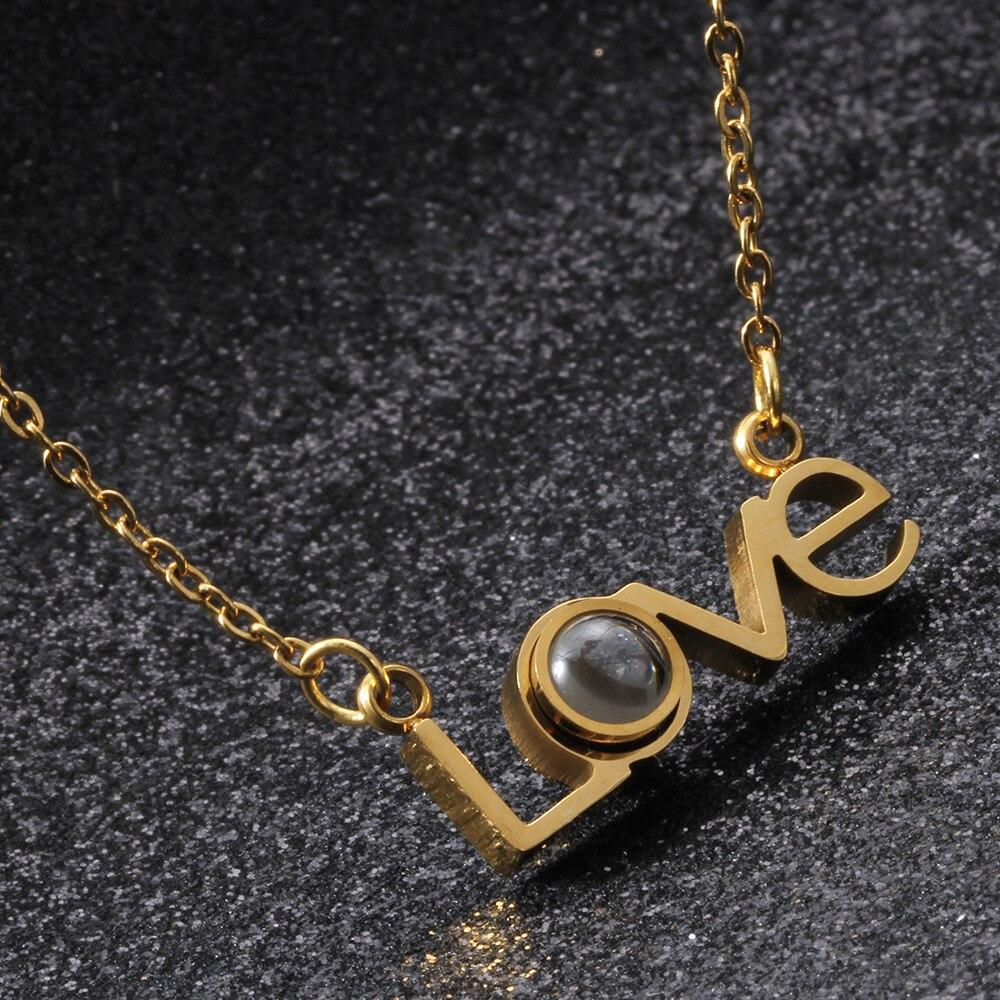 Dazone I Love You Necklace - Personalized I Love You Necklace 100 Languages  Heart Love Necklace Love Memory Pendant Necklace for Women Mother' s Day  Valentine Jewelry Gift - Walmart.com