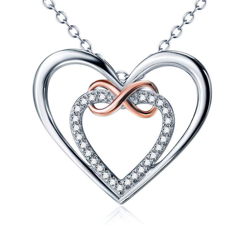 Infinity Love Heart Sterling Silver