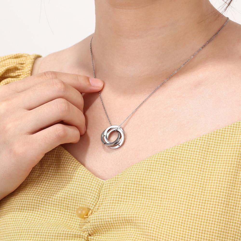 Tiffany & Co 1837 Interlocking Circles Pendant in Rose Gold Small 18kt | QD  Jewelry