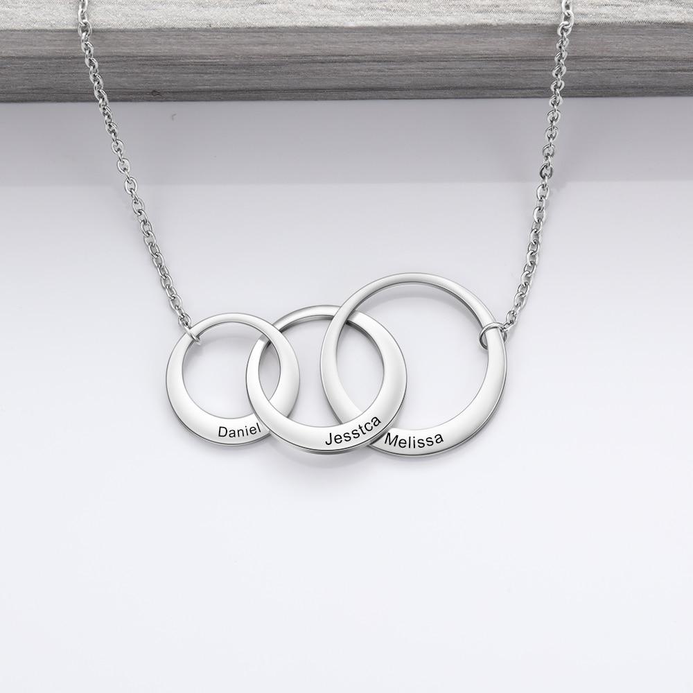 Circle Necklace with Diamond | Gold Jewelry