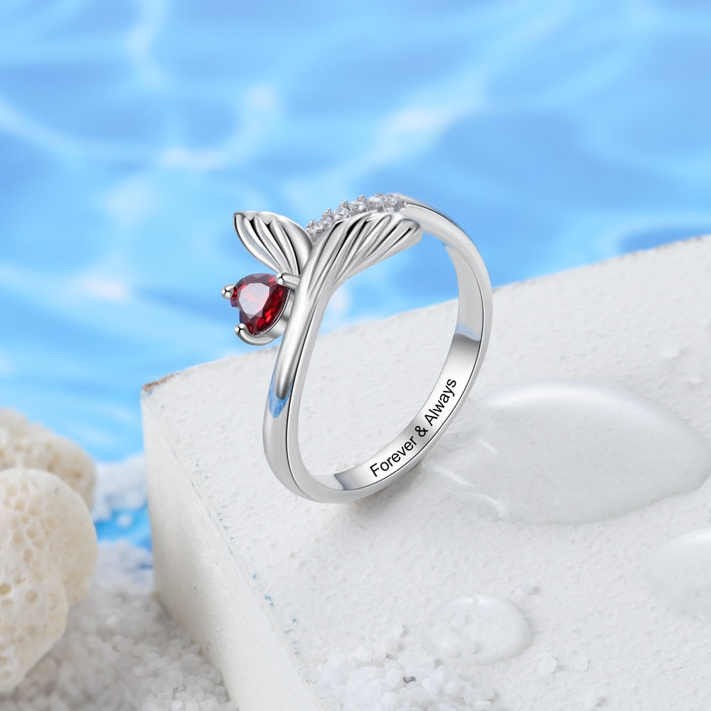 Mermaid clearance stone ring