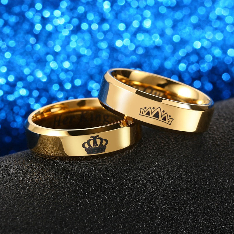 Her king and online his queen rings